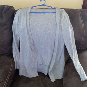 Thin Heather Gray Cardigan